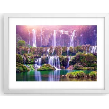 Obraz Obraz plakát v bílém rámu do obýváku 40x30 krajina foto na zeď