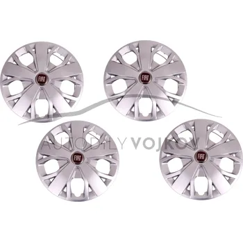 Poklice na kolo SADA poklic na disk 16 palců červený znak orig. Peugeot Boxer 2006-