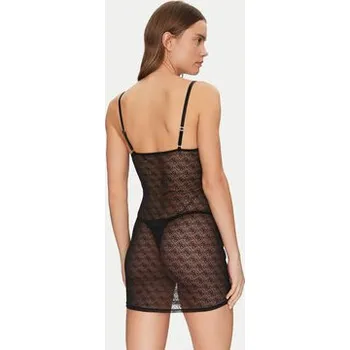 Dámská noční košile Guess Noční košile O5RX02 KCLB0 Černá Slim Fit M