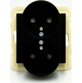 Elektrická zásuvka Elektrická Zásuvka nástěnná Efapel černá