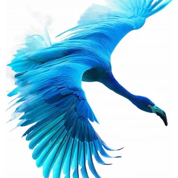 Plakát Plakát Modrý let bez rámu 100 x 100 cm