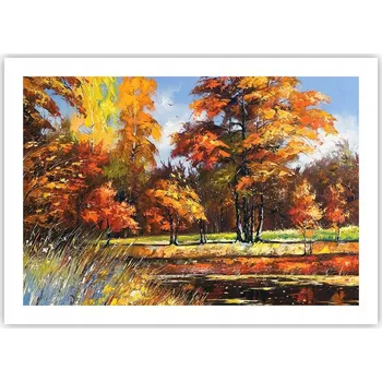 Obraz Plakát bez rámu do obýváku ložnice 70x50 krajina moderní módní obraz