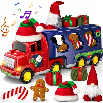 autíčko Autíčko - náklaďák autopřepravník se zvukem a světly - Vánoční dárek