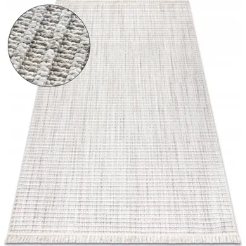 Koberec KOBEREC SMYČKOVÝ NANO 80x150 PROUŽKY MELANŽ šedý #E344