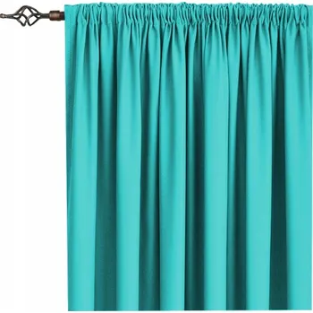 Obraz MATNÁ PANAMSKÁ ZÁVĚS NA PÁSCE 145x250 tyrkysová