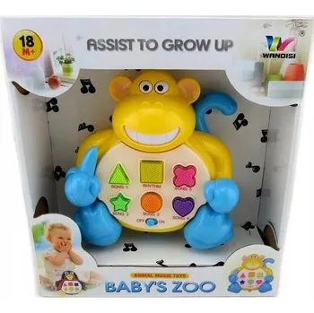 Hudební nástroj pro děti PIANINKO PRO DĚTI OPICE INTERAKTIVNÍ HUDEBNÍ VARHANY