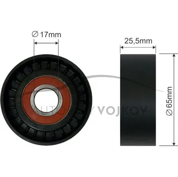 Rozvod motoru Vodicí kladka klínového řemenu Peugeot Boxer 2006- 2.0 16V HDi