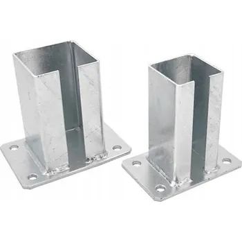 PATKA / ZÁKLADNA PRO BRÁNOVÝ SLOUPEK, KOTVA 80x80 mm