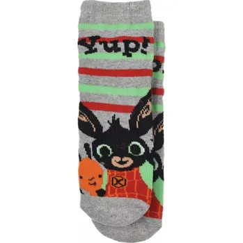 CHLAPECKÉ PONOŽKY S PROTISKLUZEM KRÁLÍČEK BING světle šedé 19/22