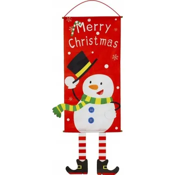 Vánoční dekorace Vánoční banner Závěs Ozdoba do výlohy okna 1m