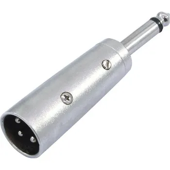 Elektrický konektor Redukce, XLR zástrčka - Jack mono zástrčka