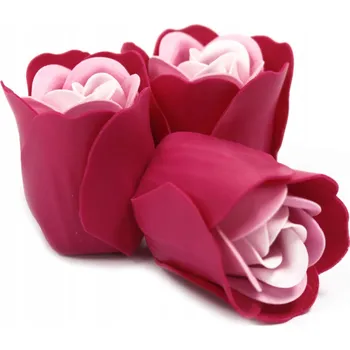 umělá květina VOŇAVÉ MYDLENÉ KVĚTINY růže v krabičce jako dárek růžová