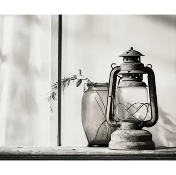 Plakát Plakát Lampa ve stínu bez rámu 60 x 50 cm