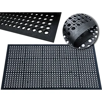 Rohožka GUMOVÁ ROHOŽKA S NÁJEZDEM NA BOTY, VENKOVNÍ, ODOLNÁ, 60x90 cm