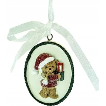Vánoce VÁNOČNÍ OZDOBA MEDVÍDEK S DÁRKY 5,5 CM