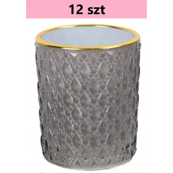 Svícen SADA SKLENĚNÝCH SVÍCNŮ SKLENICE NA ZALÉVÁNÍ SVÍČEK 12 x 120 ml