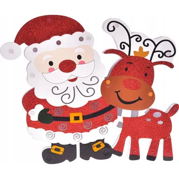 Vánoční dekorace LAMPIČKA Mikuláš se sobem ale vychytávkou