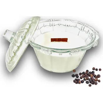 Svíčka Hubeli Sójová svíčka cukřenka Opepřená Vanilla