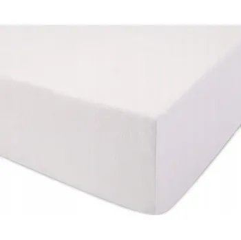 Prostěradlo Prostěradlo s gumou Paris bavlna 140 x 200 cm BÍLÉ