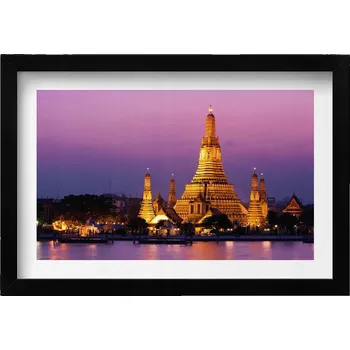 Obraz Dekorativní nástěnný obraz do pokoje Chrám v Bangkoku Thajsko 30x20 cm