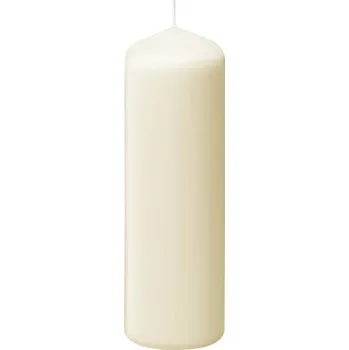 Svíčka Tradiční parafinová svíčka bez vůně Bolsius 6 ks