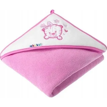 Prostěradlo Deka s kapucí Akuku 100 x 100 cm růžová