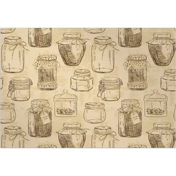 Koberec Vnitřní koberec Retro kuchyňský koberec 90x60 cm