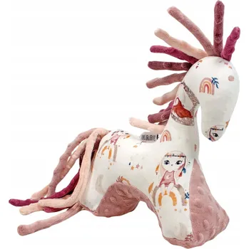 plyšák PLYŠOVÝ MAZLÍČEK PŘÍTULNÍČEK SENZORICKÝ KONÍK Boho Bunny