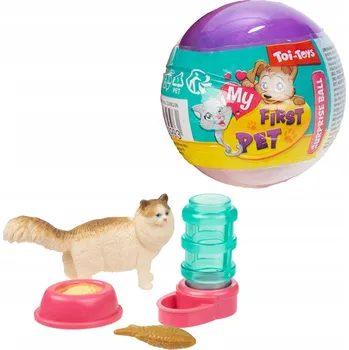 KULIČKA PŘEKVAPENÍ FIGURKA PEJSEK KOČIČKA S DOPLŇKY MY FIRST PET HRAČKA
