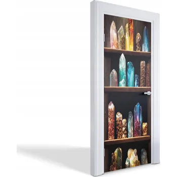 Fototapeta Ochranná samolepicí fólie na dveře, laminovaná, kolekce Krystaly, 75x205 cm