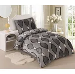 Mikroplyšové povlečení Gold Ribbon 200x220cm+90x70cm TiaHome