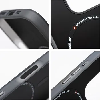 Pouzdro na mobilní telefon FORCELL F-PROTECT Levels s technologií Dual Layer 4D, kompatibilní s MagSafe pro SAMSUNG S25 ULTRA cyber green