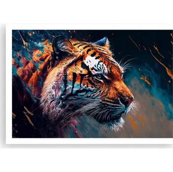 Obraz Plakát na zeď bez rámu 100x70 tygr obraz plakáty do obývacího pokoje ložnice