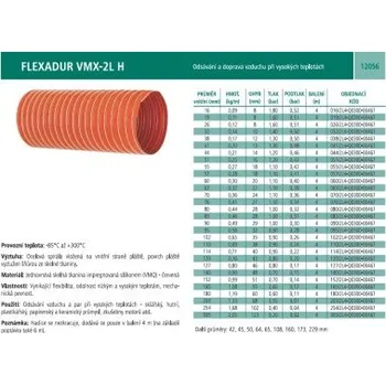 Hubice k vysavači HADICE FLEXADUR VMX-2L H - hadice pro odsávání při vysokých teploty, průměr 51 mm, -85/+300°C