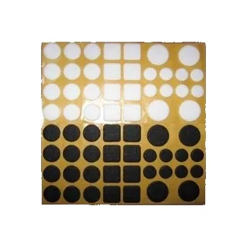 Podložka pod nábytek Kulatá hnědá plst samolepicí podložka 50mm, 2ks