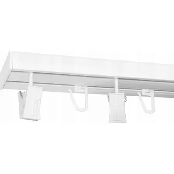 Obraz Garnýž STROPNÍ PVC LIŠTA dvoukolejnicová SET 540 cm