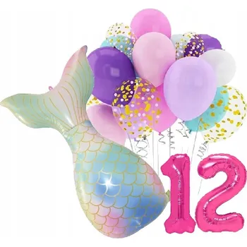 Balónek BALÓNKY sada na 12. narozeniny – MOŘSKÁ PANNA