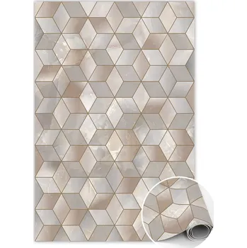 Koupelnová předložka Koupelnová předložka do ložnice Hnědé kostky