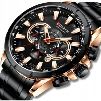 Hodinky Pánské hodinky Curren , ocel, chronograf datumovka