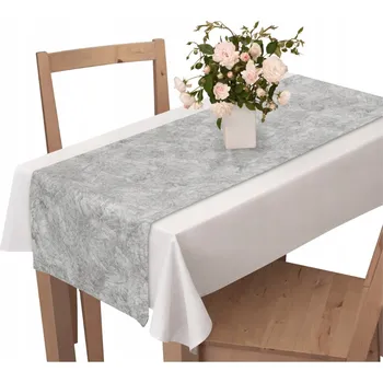 ubrus UBRUS BĚHOUN NA STŮL 40X120 VZOR KAMENNÝ ŠEDÝ