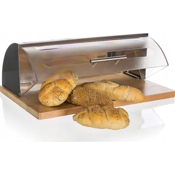 chlebník Chlebník jednodílný Banquet GRANDE bílý, šedý plast