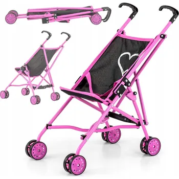 Kočárek pro panenku Milly Mally Kočárek pro panenky Julia Prestige Black