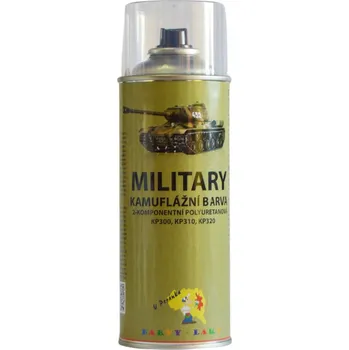 Barva ve spreji KAMUFLÁŽNÍ BARVY MILITARY ve spreji, 2-K Polyuretanová MAT 400ML FS 36375