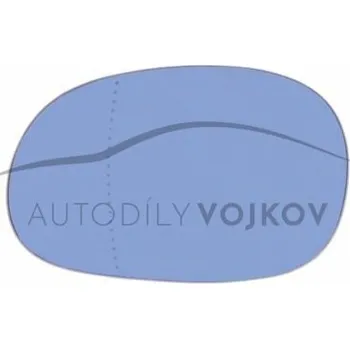 Auto zrcátko Levé sklo zpětného zrcátka s plastovým držákem (vyhřívané, asfér Renault Laguna 1994 - 1998