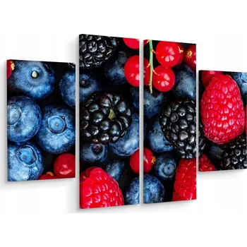 Obraz Čtyřdílný obraz LESNÍ OVOCE Makro detail 200x150