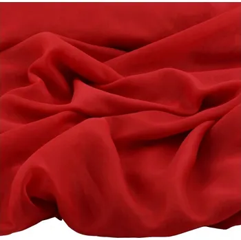 LÁTKA VOÁL HLADKÝ NA ZÁCLONY materiál 300 cm červený voál 0,5 m