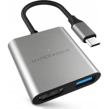 USB hub HyperDrive 4K HDMI 3-in-1 USB-C Hub Vesmírně šedá