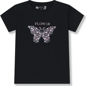 Dívčí tričko Dívčí tričko černé WOLF S2512A Velikost: 146