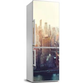 Tapeta Samolepicí tapeta na ledničku – New York, ptačí perspektiva, 70x190 cm