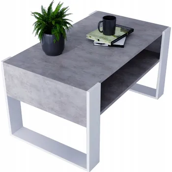 Konferenční stolek Konferenční stolek KARO, lavice loft retro, betonový stůl – HIT